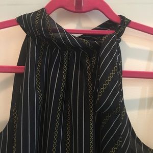 Banana Republic blue and gold top, worn only once
